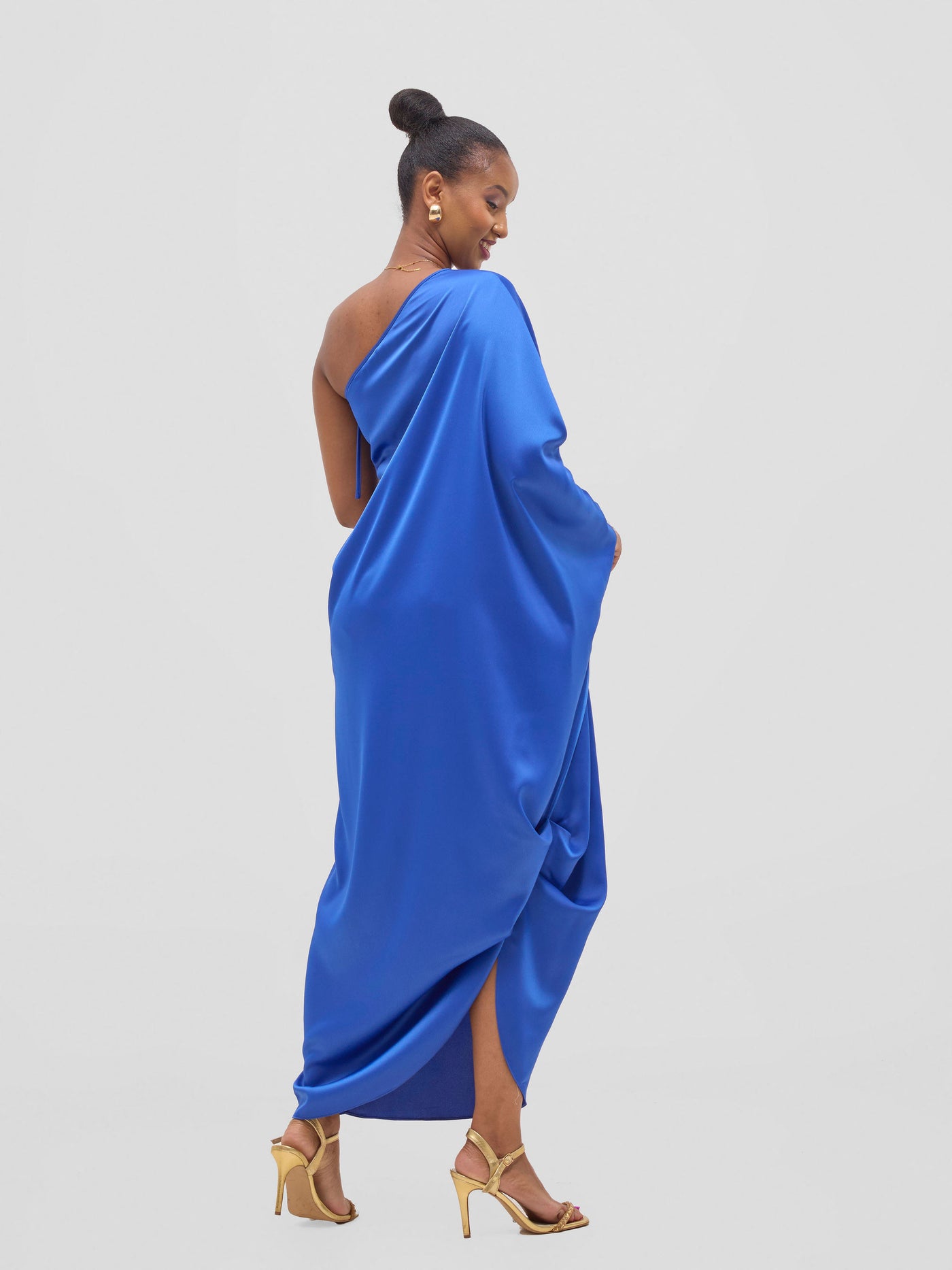 Vivo Yene One Shoulder Kaftan - Royal Blue