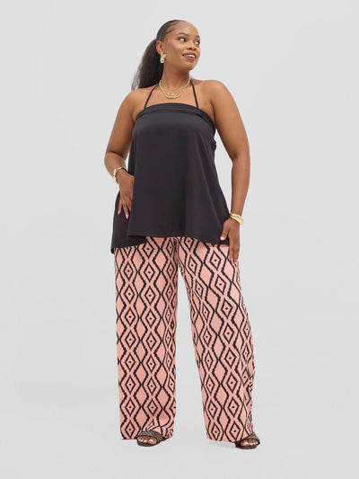 Vivo Seli Strappy Tent Top - Black - Shopzetu