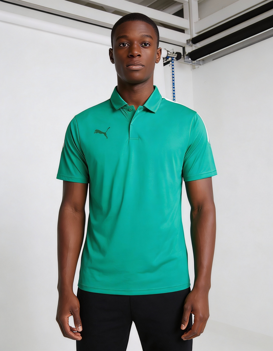 Teamliga Sideline Polo Pepper Green-Puma White