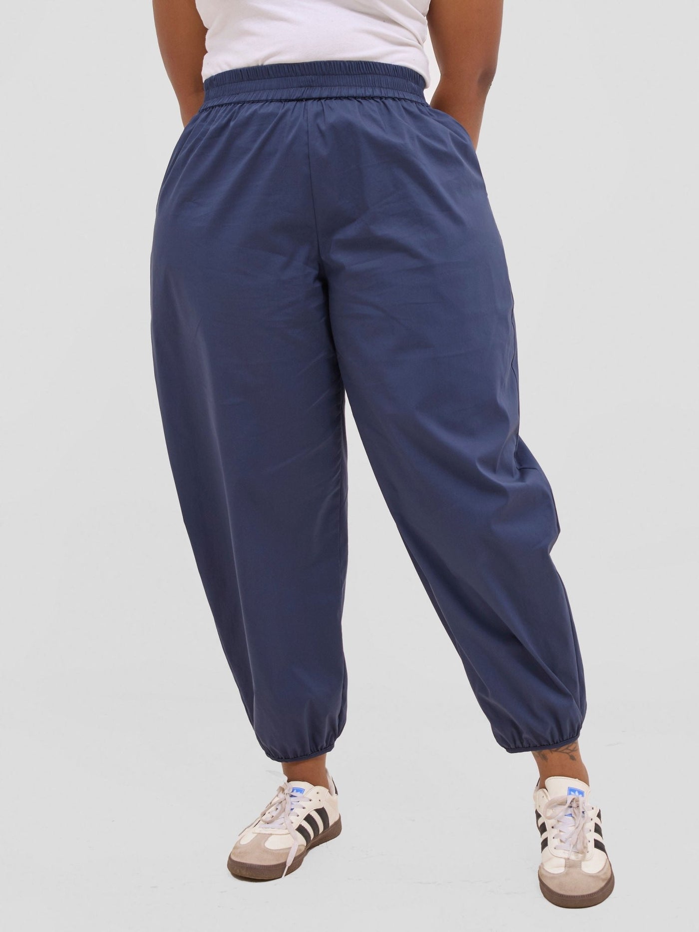Safari Sizani Barrel Pants - Navy Blue - Shopzetu
