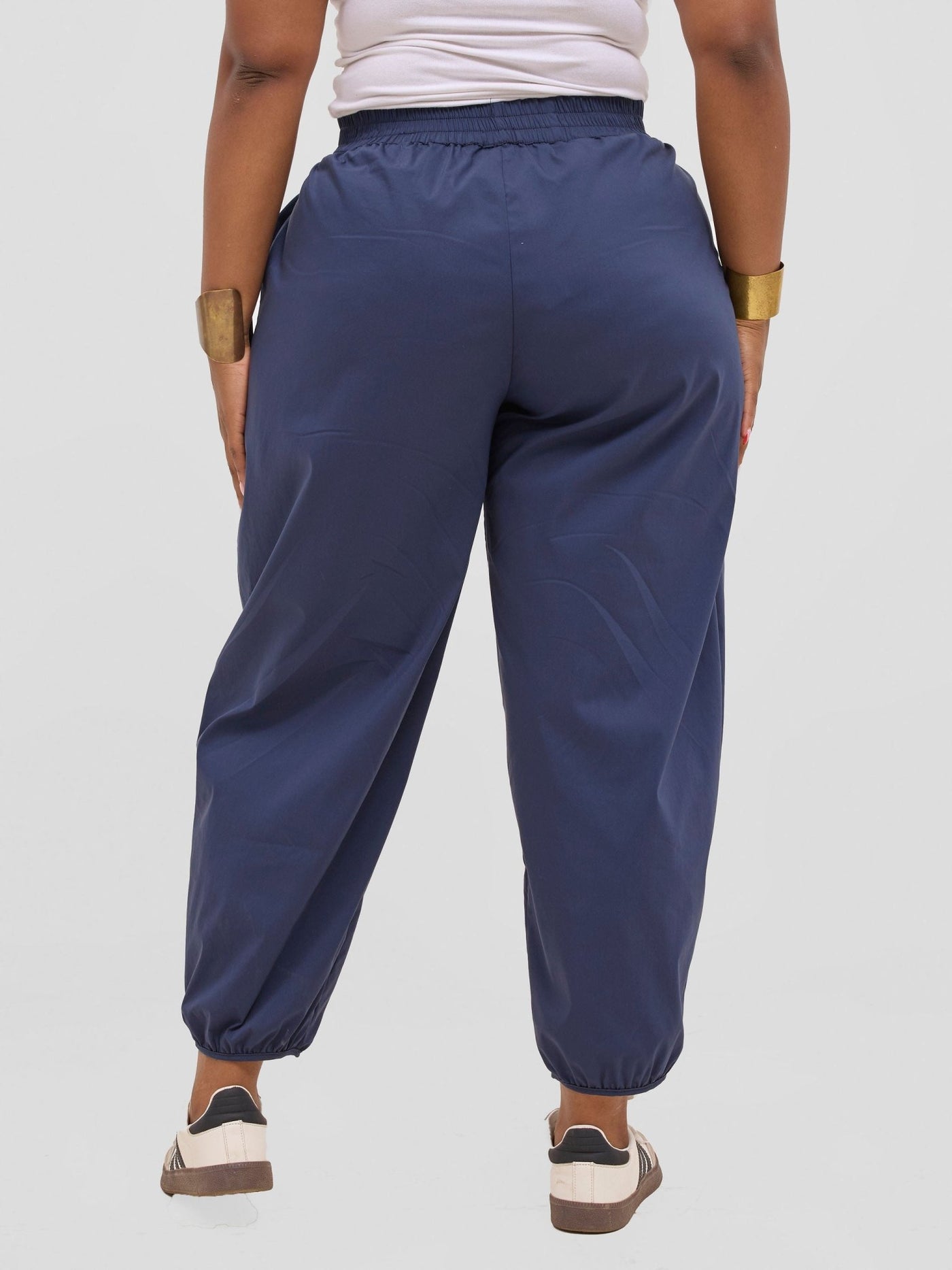 Safari Sizani Barrel Pants - Navy Blue - Shopzetu