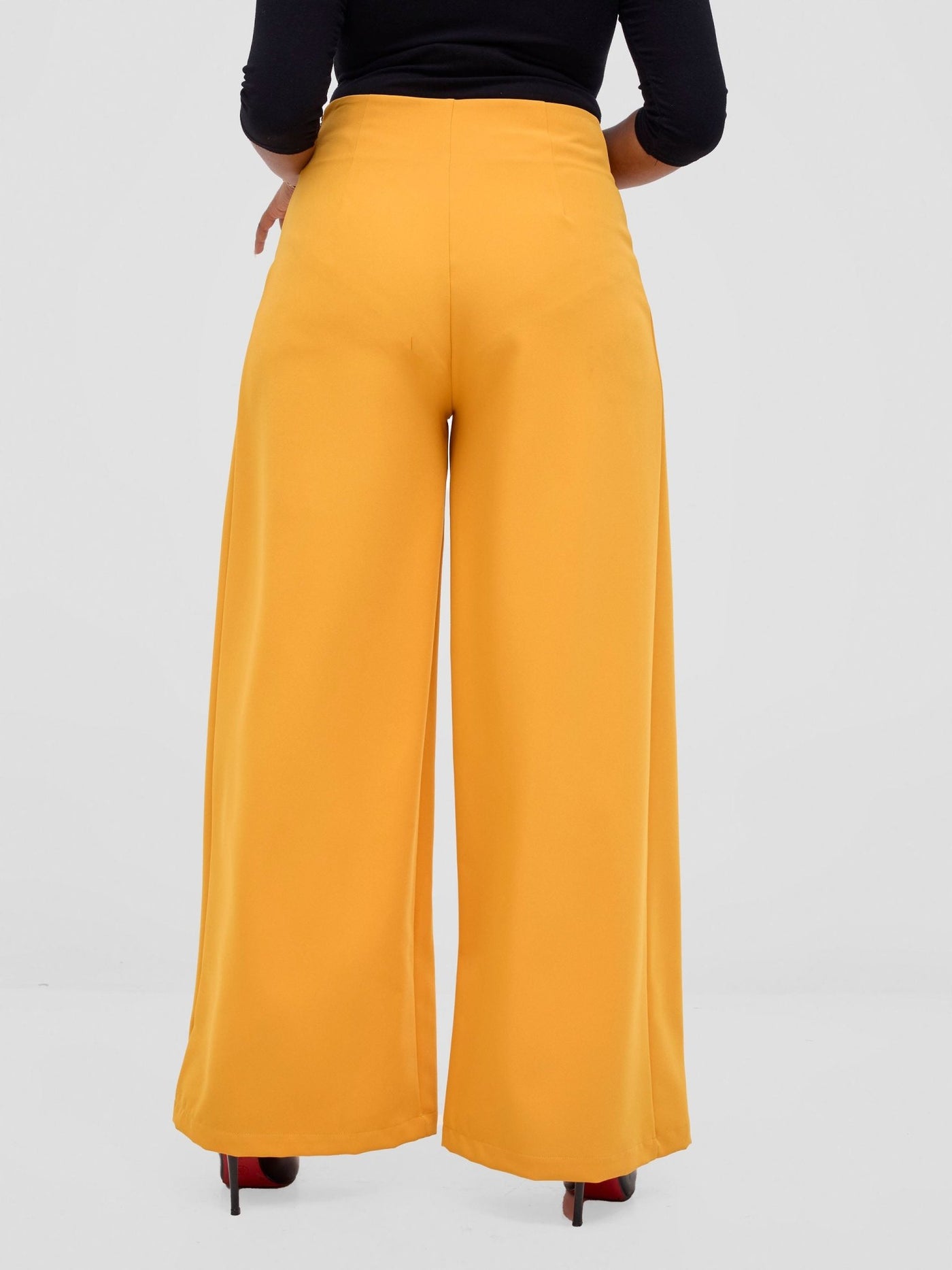 Vivo Tatili Wide Leg Pants - Mustard - Shopzetu