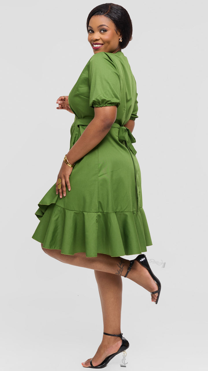 Lizola Virginia Wrap Dress - Green