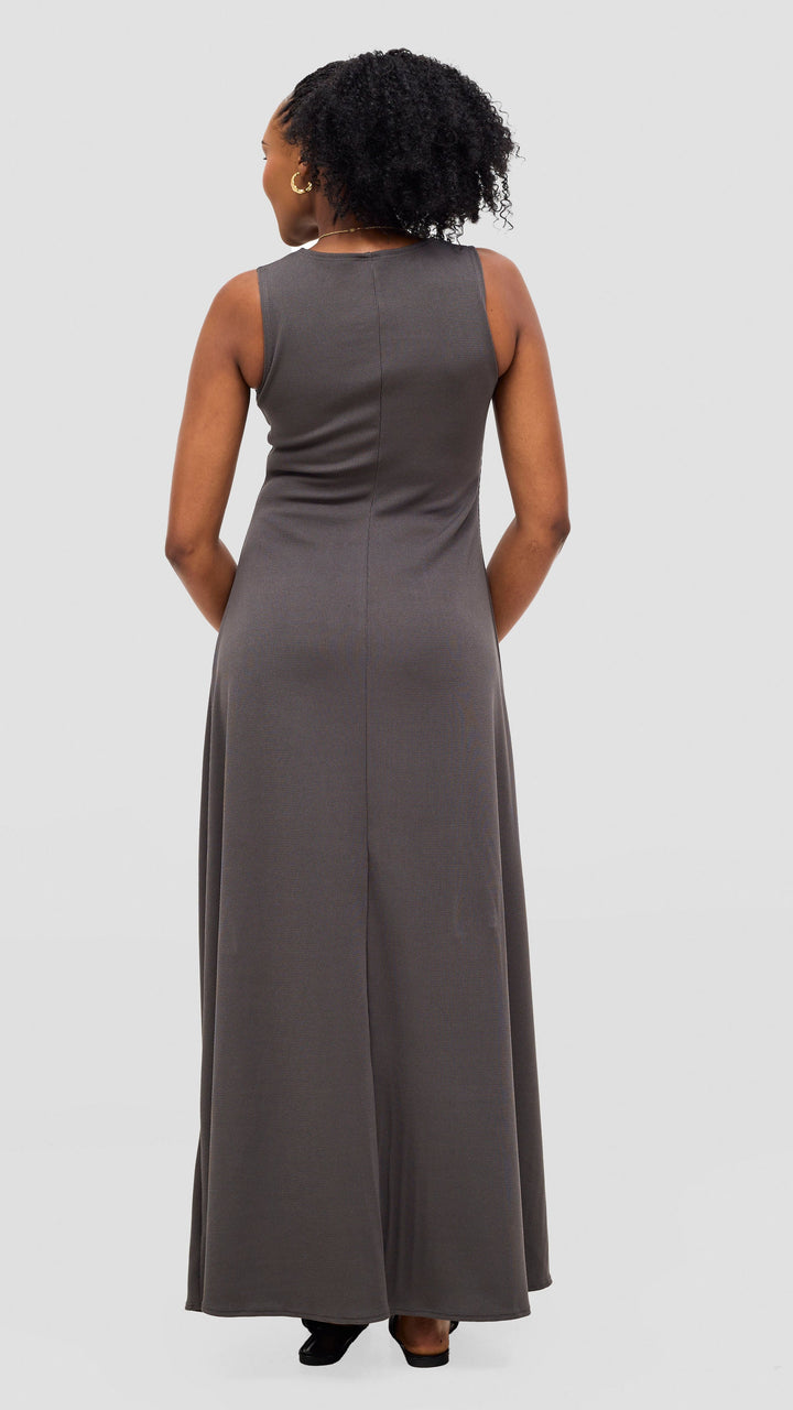 Vivo  Tanda A-Line Maxi Dress - Grey