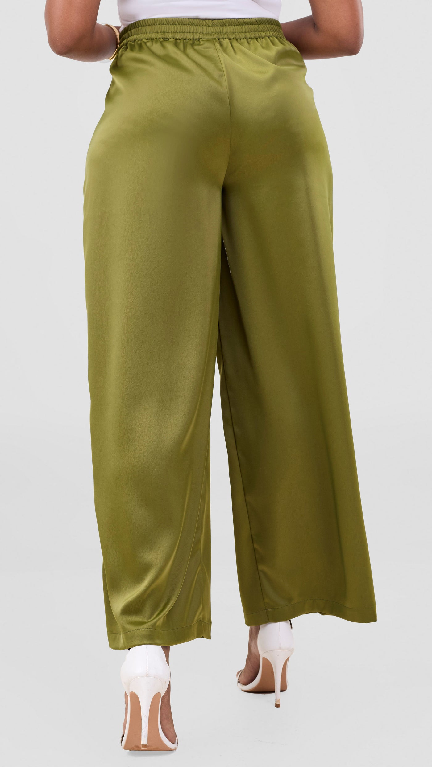 Vivo Essi Wide Leg Pants - Dark Olive