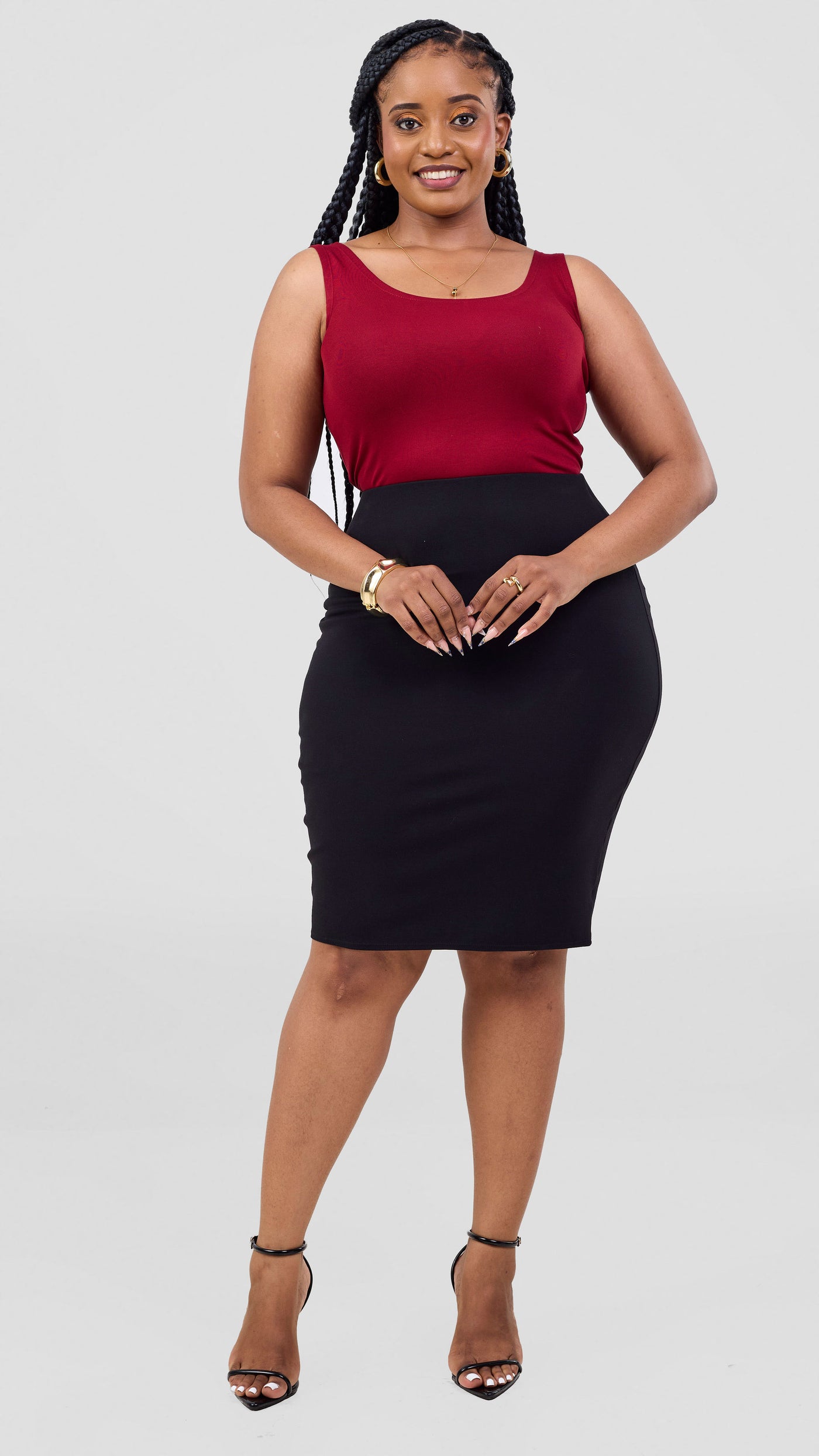 Vivo Basic Tank Top - Dark Red