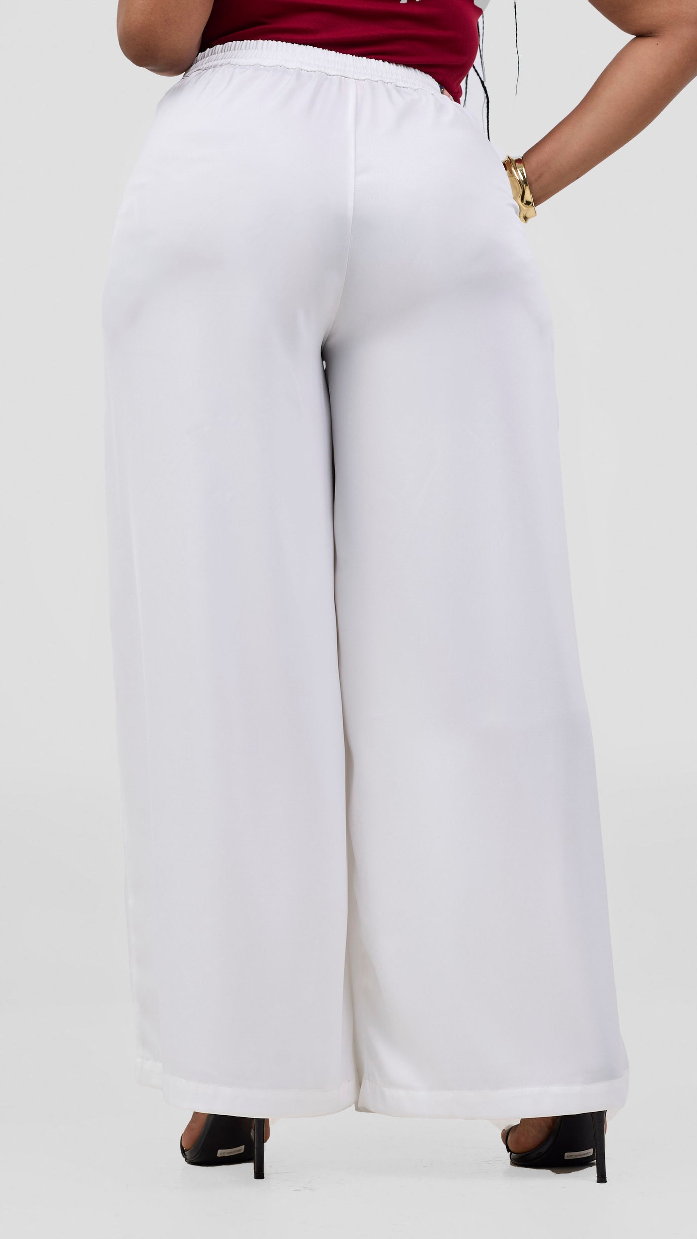 Vivo Essi Wide Leg Pants - White