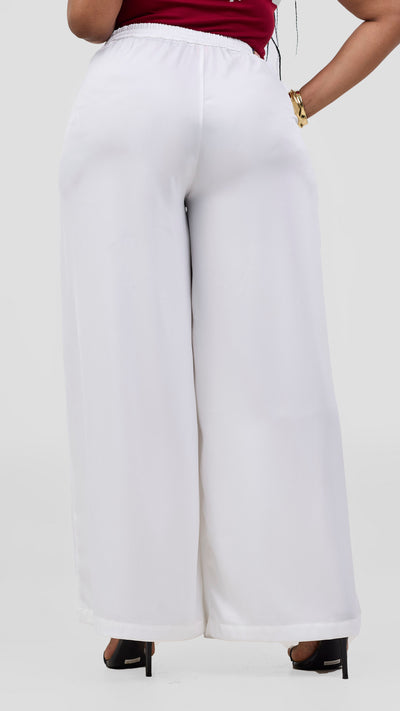 Vivo Essi Wide Leg Pants - White