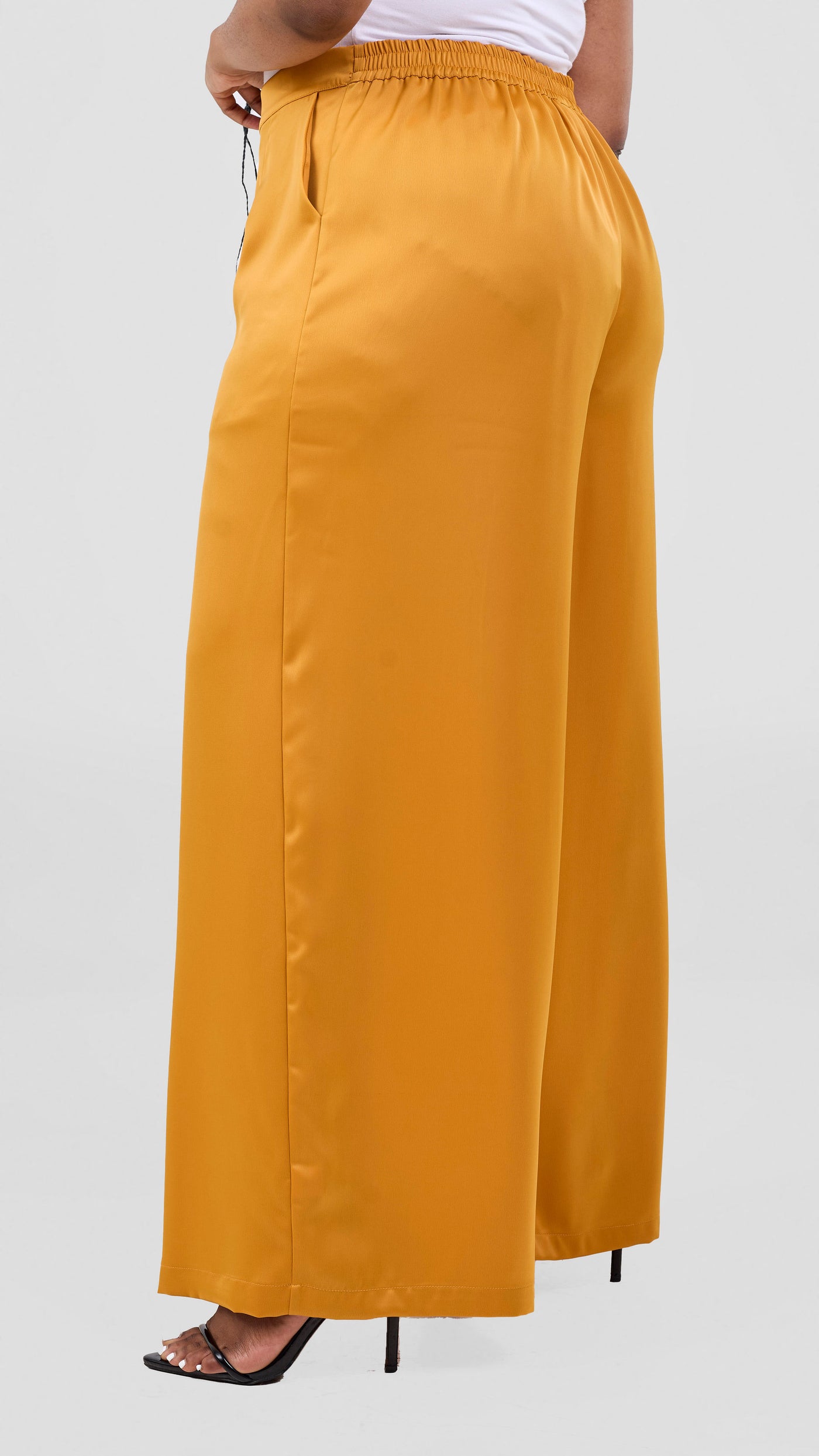 Vivo Essi Wide Leg Pants - Dark Mustard