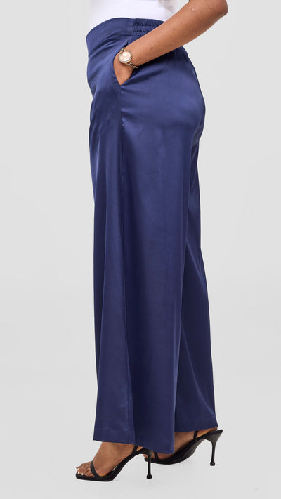 Vivo Iyana Wide Leg Pants - Navy