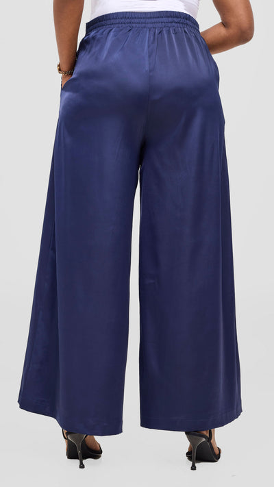 Vivo Iyana Wide Leg Pants - Navy