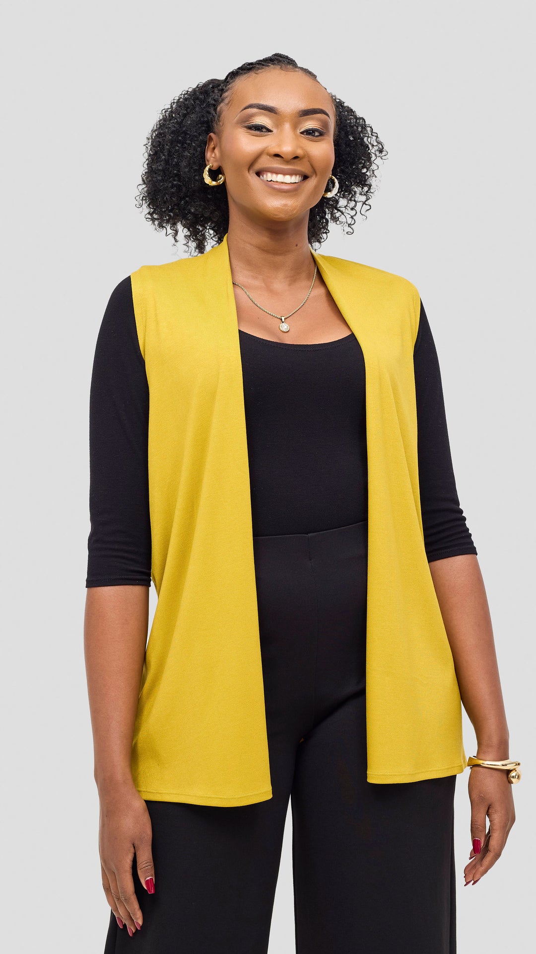 Vivo Everyday Sleeveless Waterfall in Jersey - Light Olive