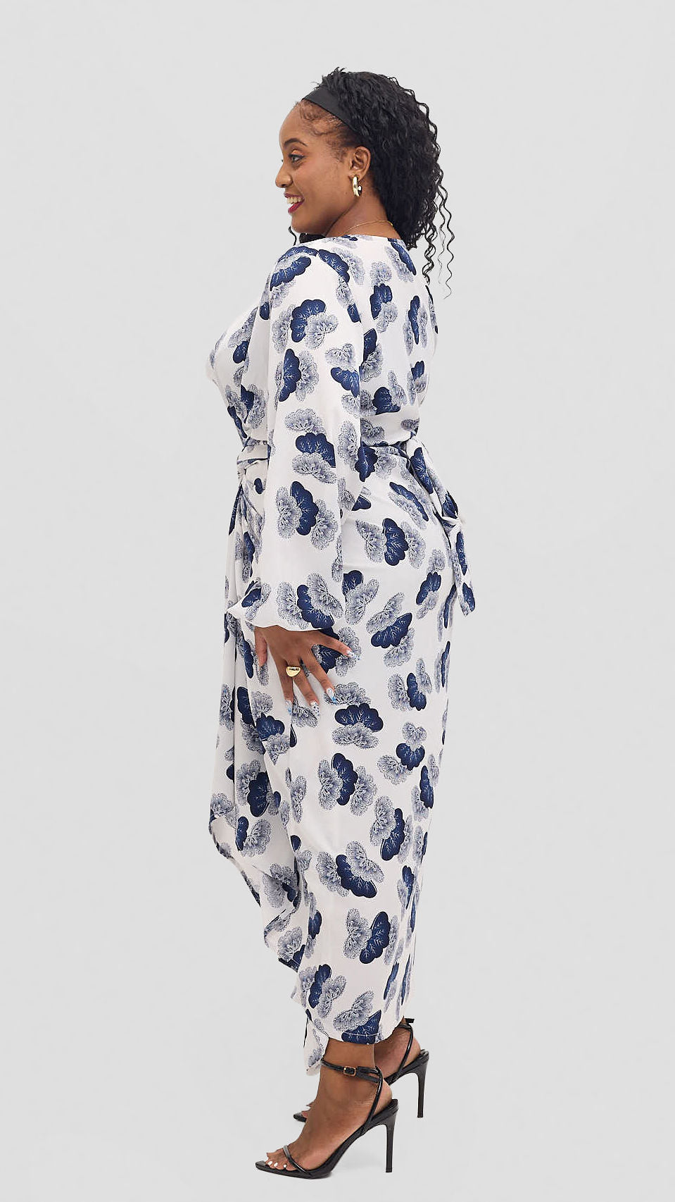 Shona Buba Dress - White Print
