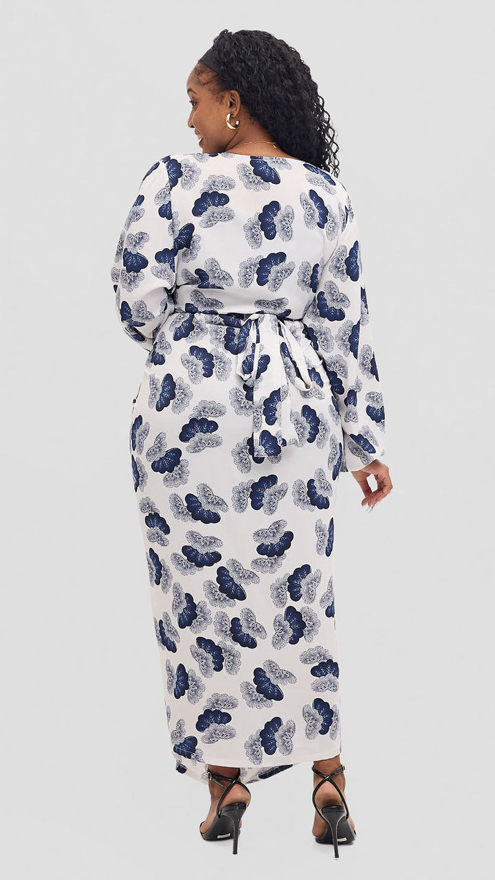Shona Buba Dress - White Print