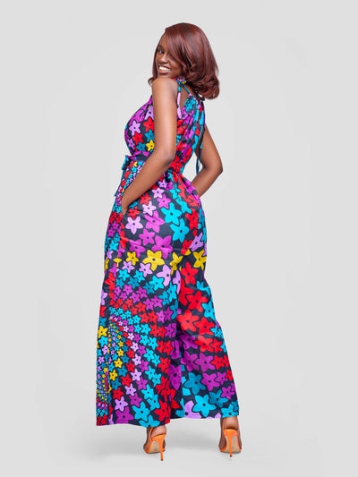 Tuli Zenani Ankara Jumpsuit - Multicolored Floral