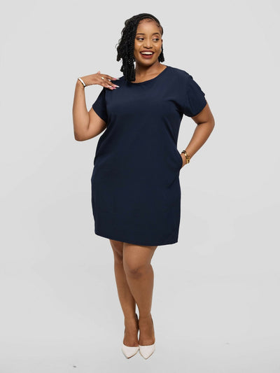Kakiba Collections Zipporah Dress - Dark Blue - Shopzetu