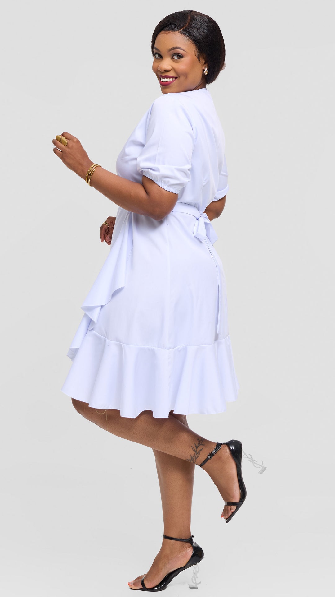 Lizola Victoria Wrap Dress - White
