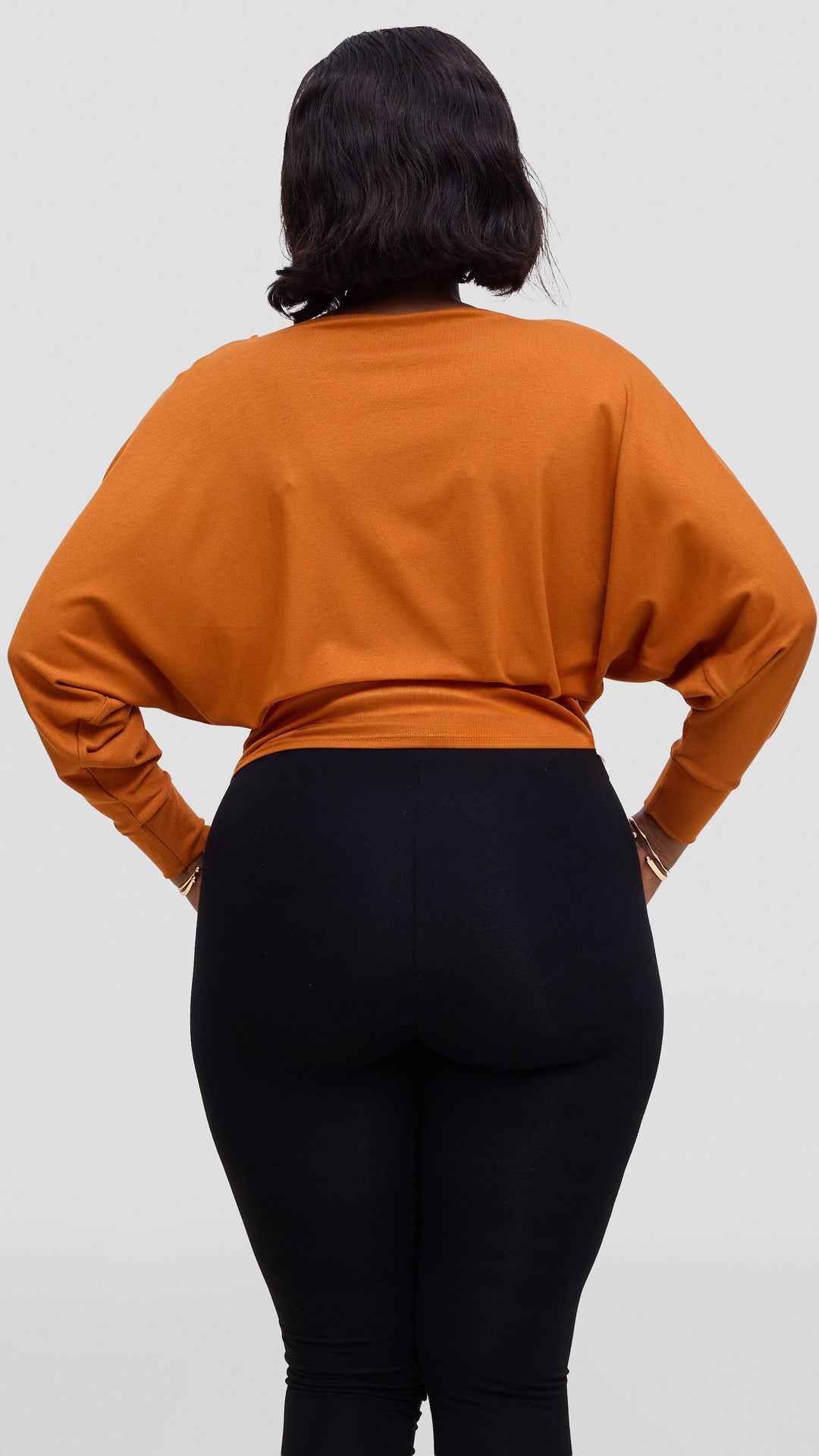 Vivo Bana Batwing Top in Jersey - Rust