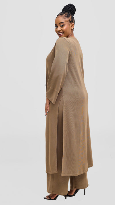 Vivo Ria Pants & Waterfall Set - Taupe