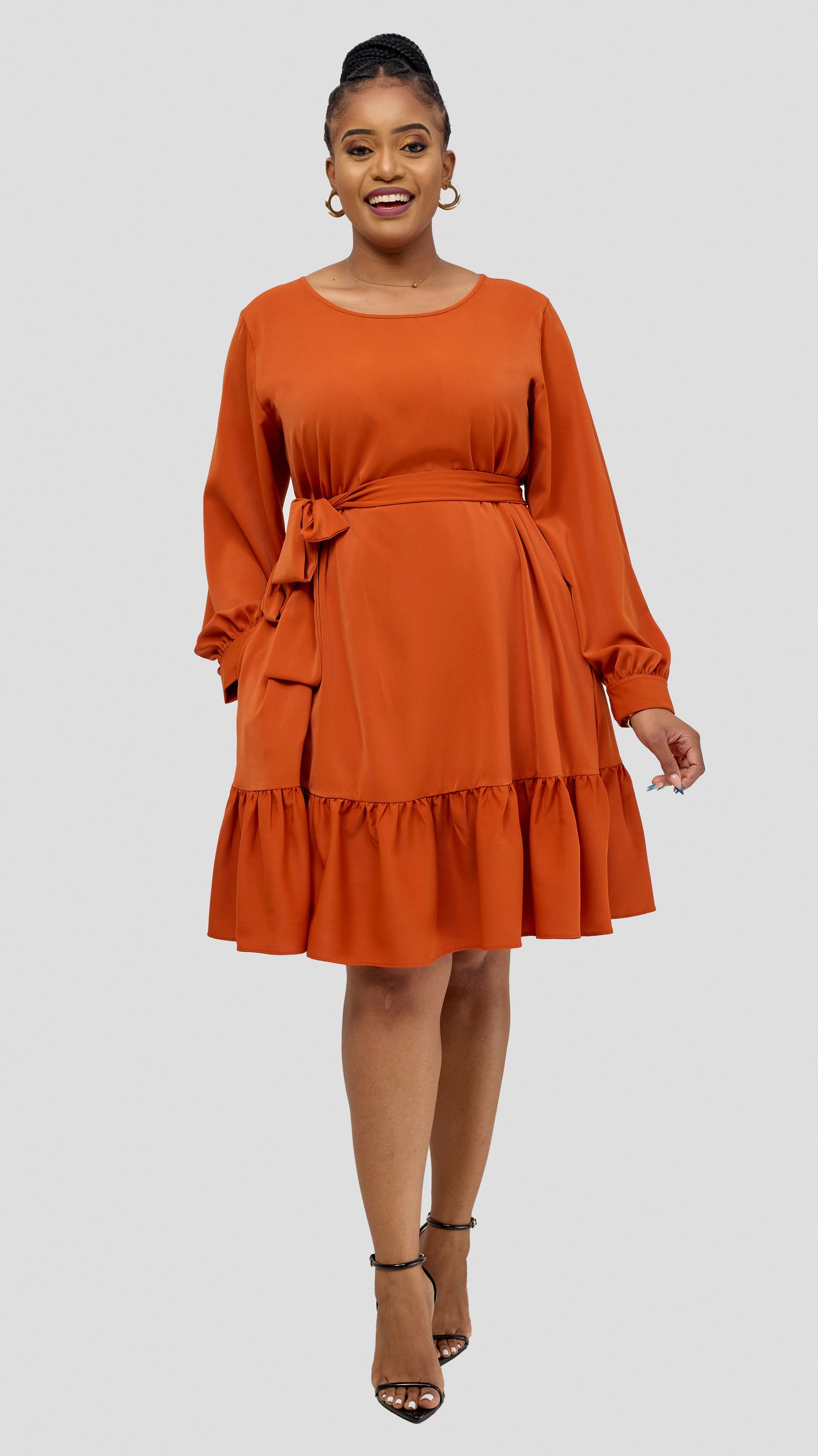 Vivo Serwa Tent Dress - Rust