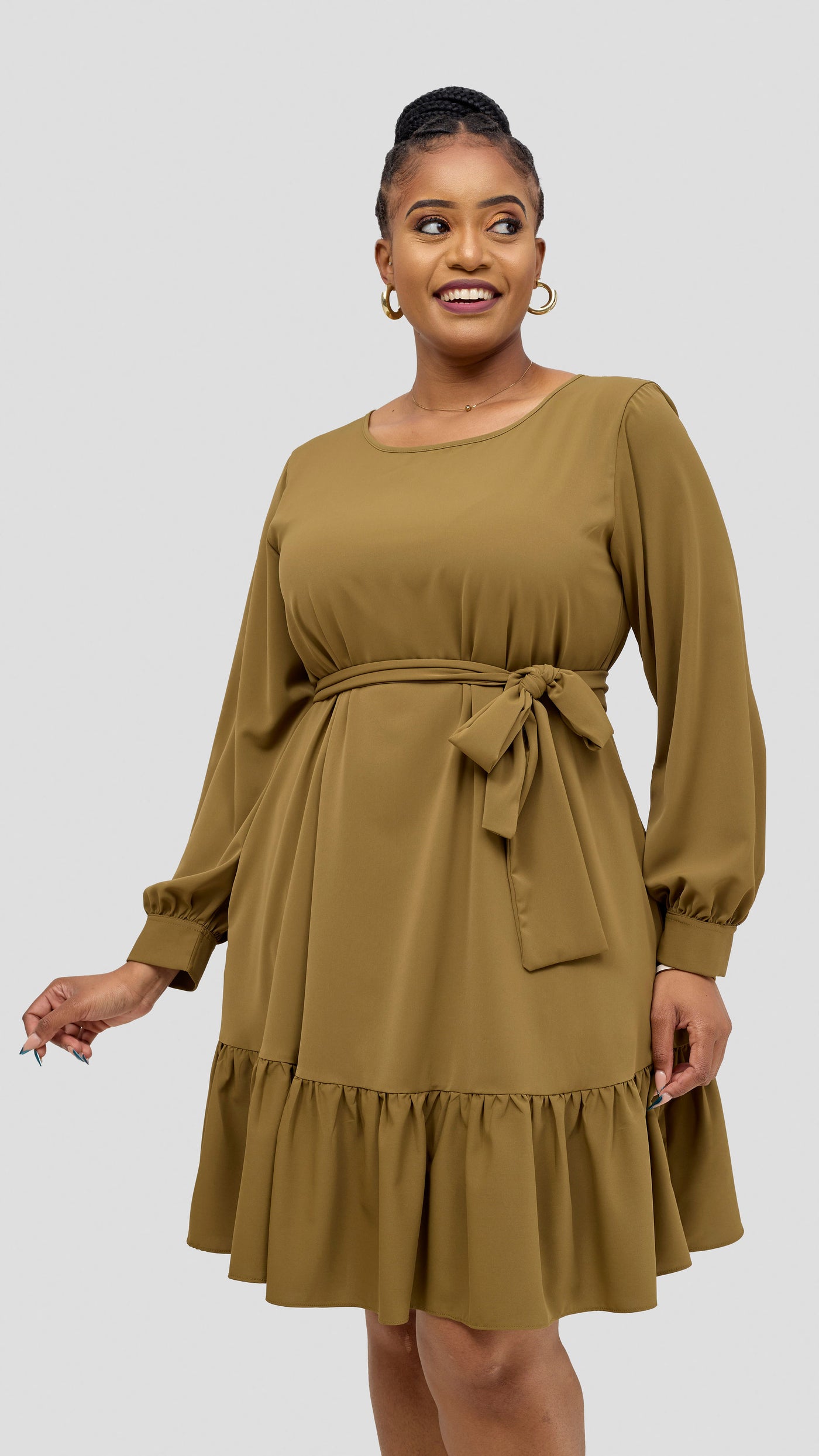Vivo Serwa Tent Dress - Olive