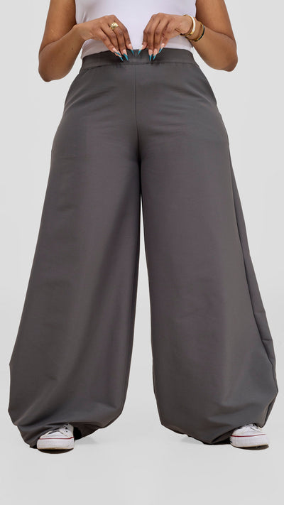 Zoya Temo Parachute Pants -Dark Grey