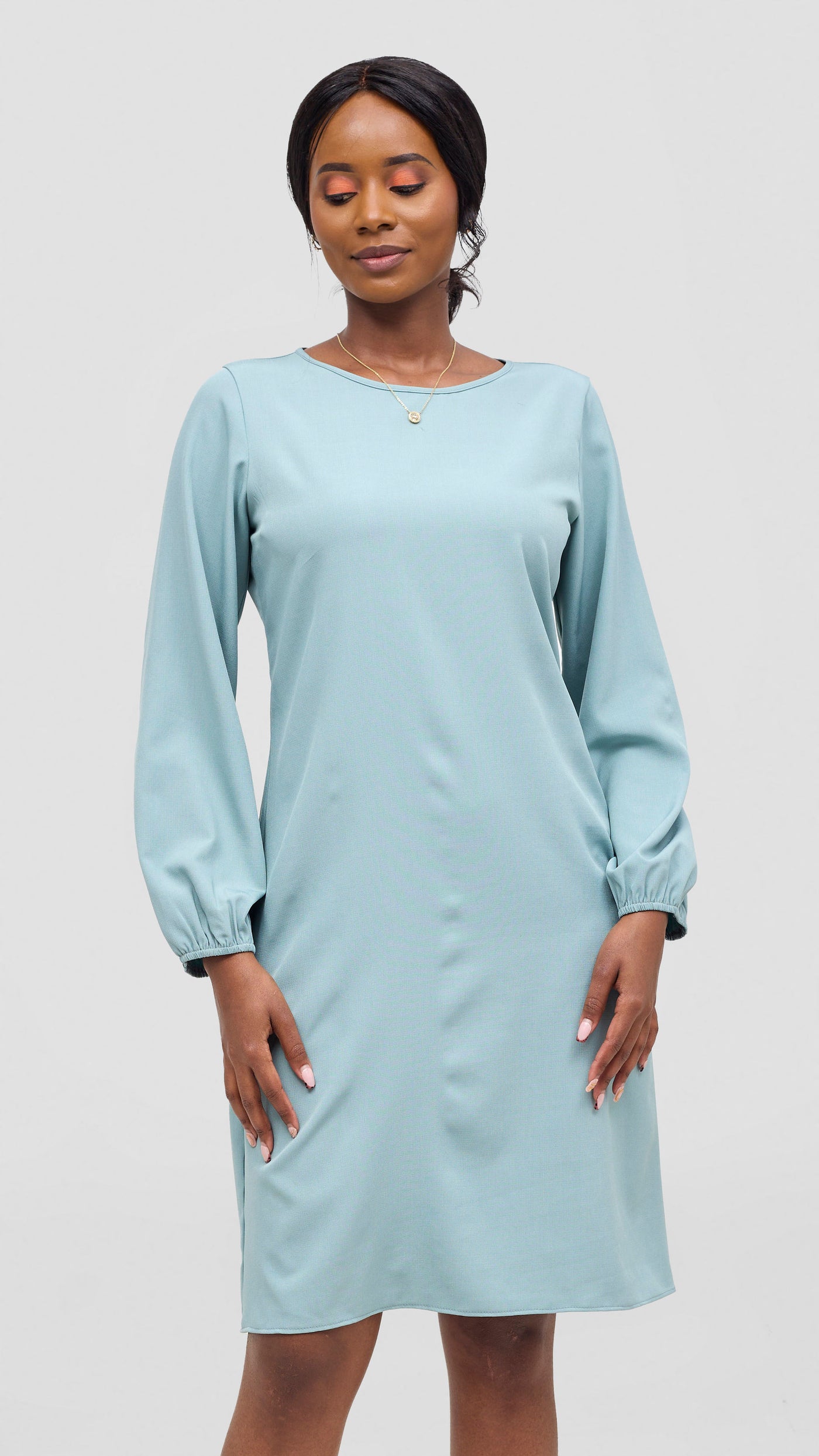 Vivo Laika Bishop Sleeve Shift Dress - Mint