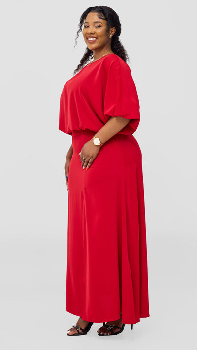 Vivo Kemi Maxi Skirt - Dark Red