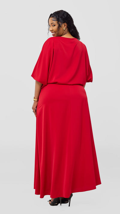 Vivo Kemi Maxi Skirt - Dark Red