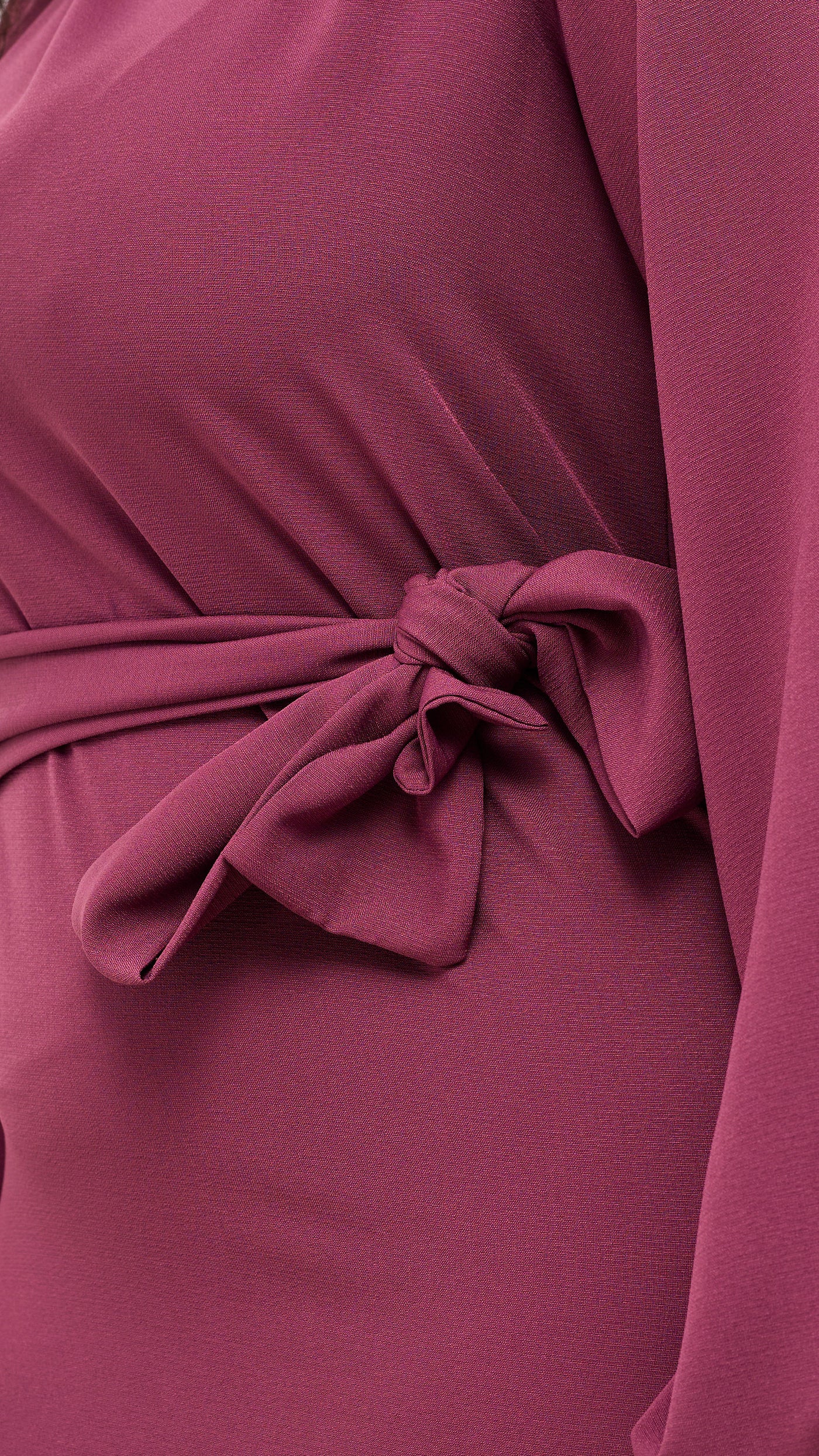 Vivo Laika Bishop Sleeve Shift Dress - Dark Pink