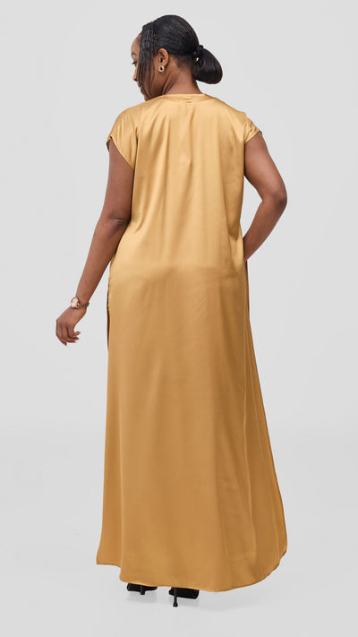 Vivo Chidii Drop Shoulder Kimono - Gold