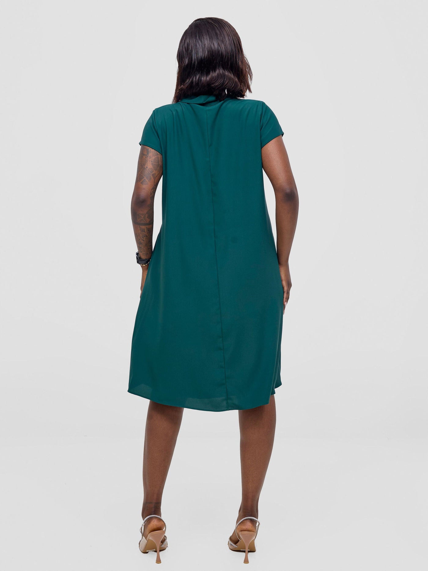 Vivo Niari Tent Dress - Dark Green