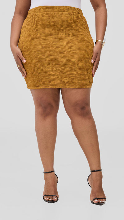 Vivo Alma Mini Skirt - Gold
