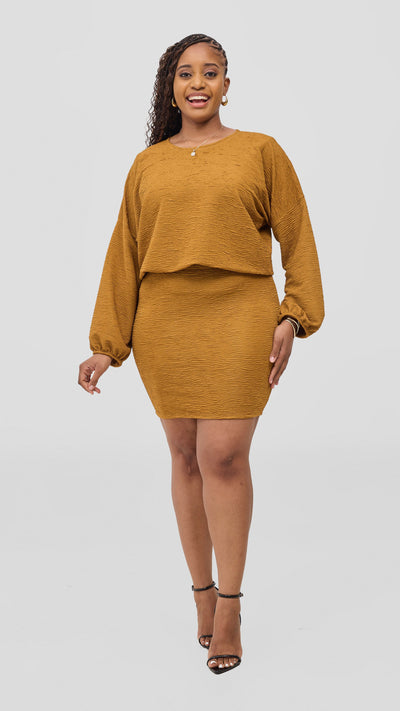 Vivo Alma Drawstring Top - Gold