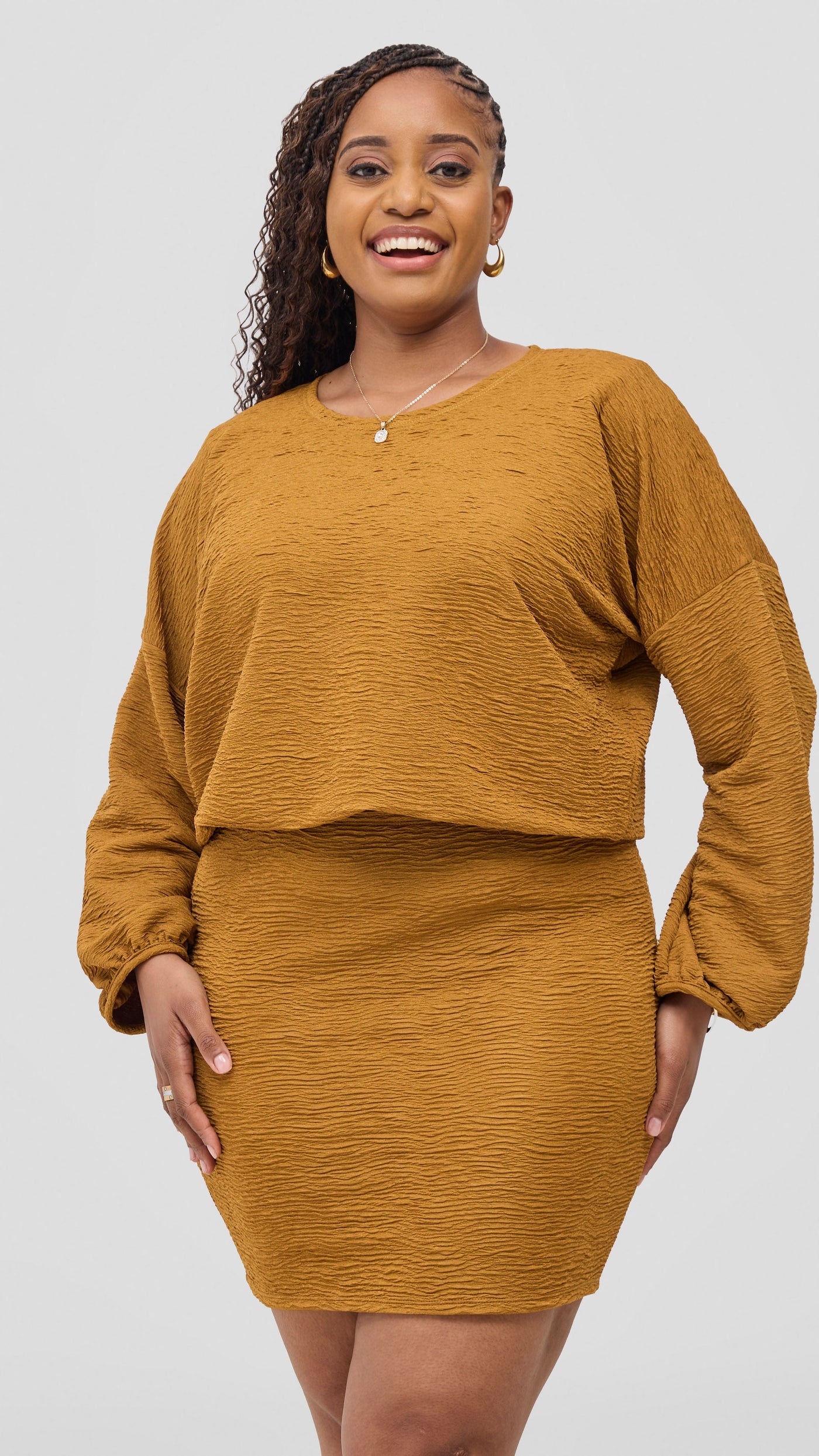 Vivo Alma Drawstring Top - Gold