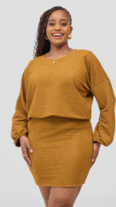 Vivo Alma Drawstring Top - Gold