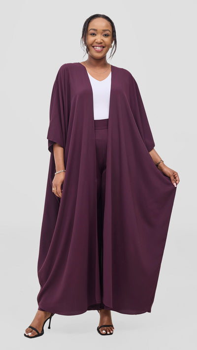 Vivo Ayla Crepe Pants - Mulberry