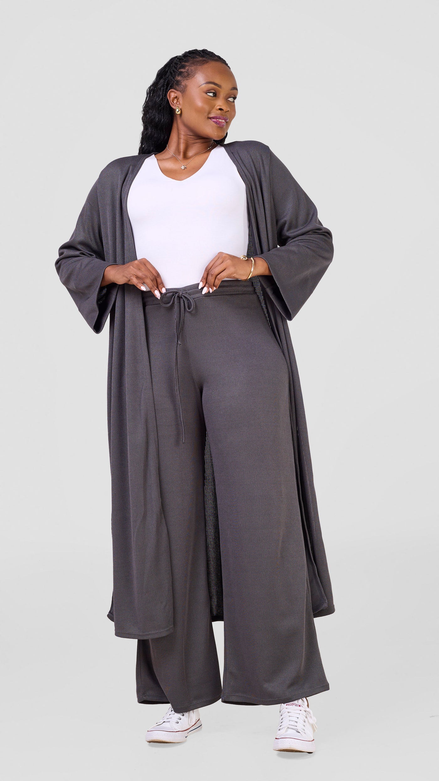 Vivo Ria Pants & Waterfall Set - Grey