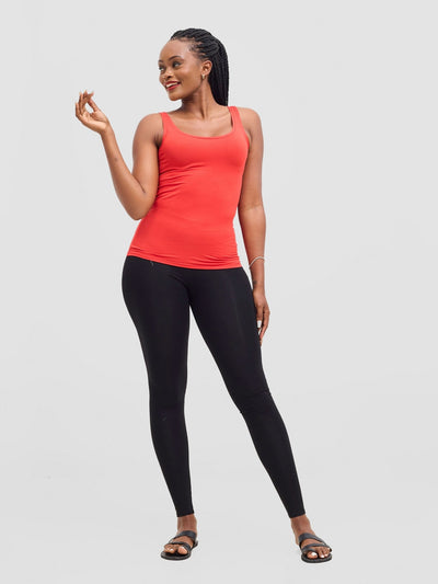 Vivo Basic Tank Top - Red - Shopzetu