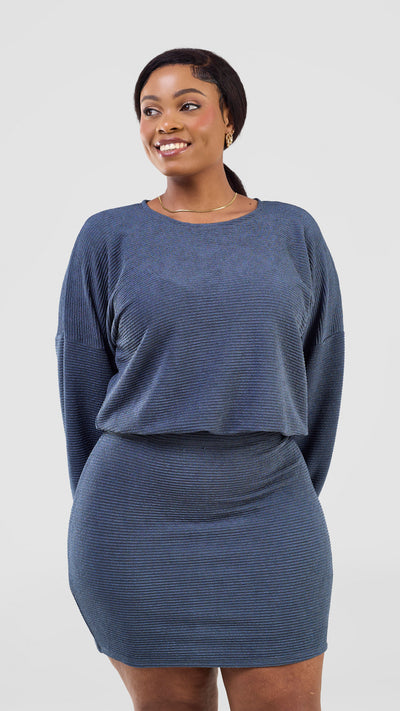 Vivo Alma Drawstring Top - Powder Blue