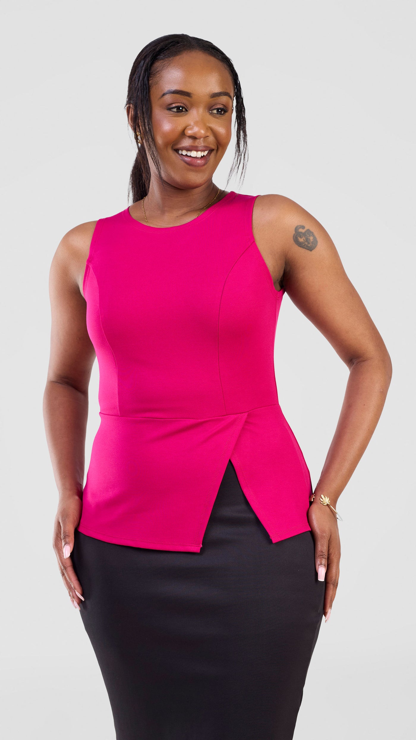 Vivo Lena Sleeveless Top - Pink