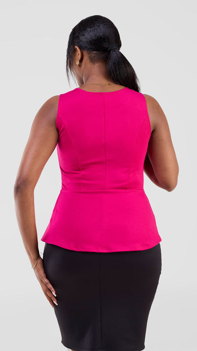 Vivo Lena Sleeveless Top - Pink