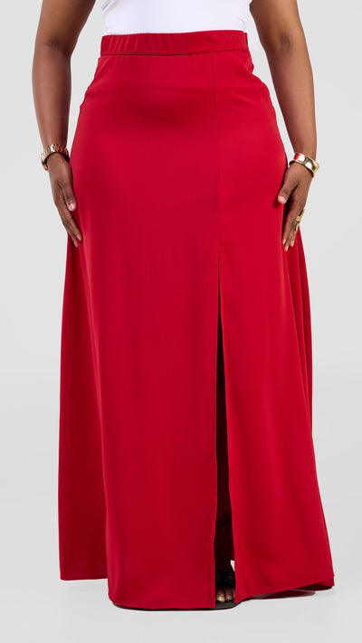 Vivo Kemi Maxi Skirt - Dark Red