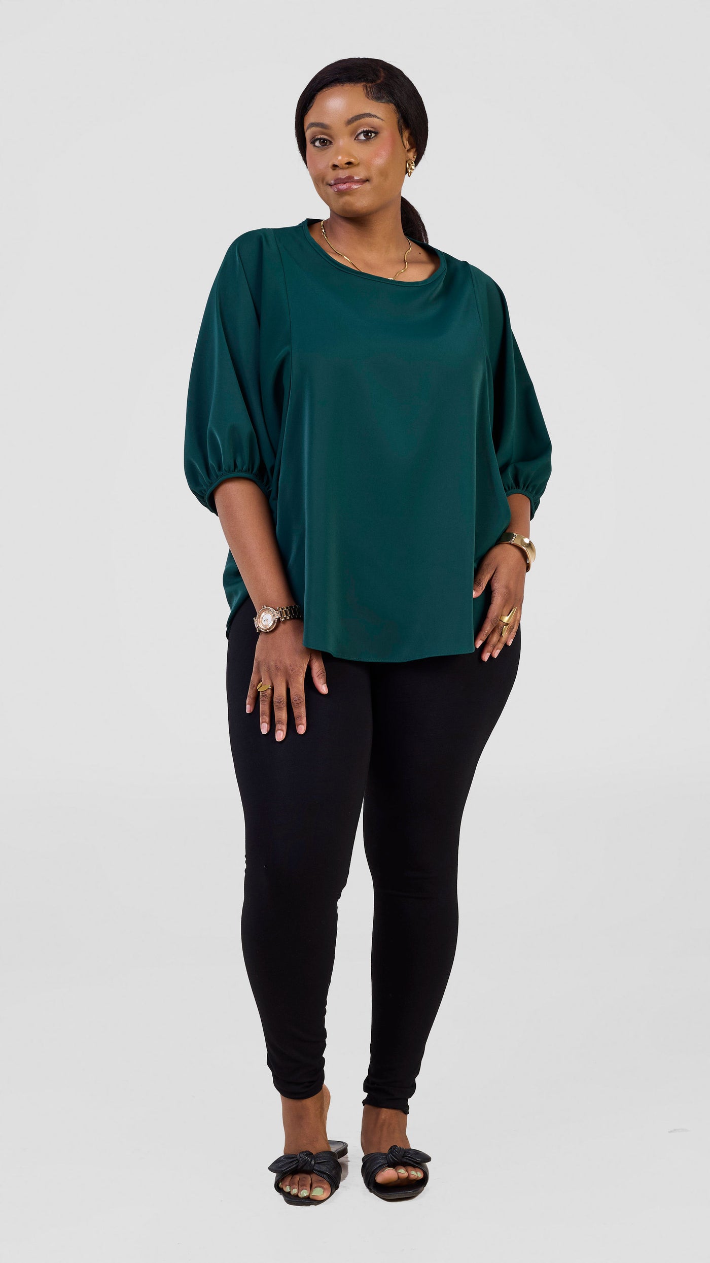 Vivo Seli Wide Top - Dark Green