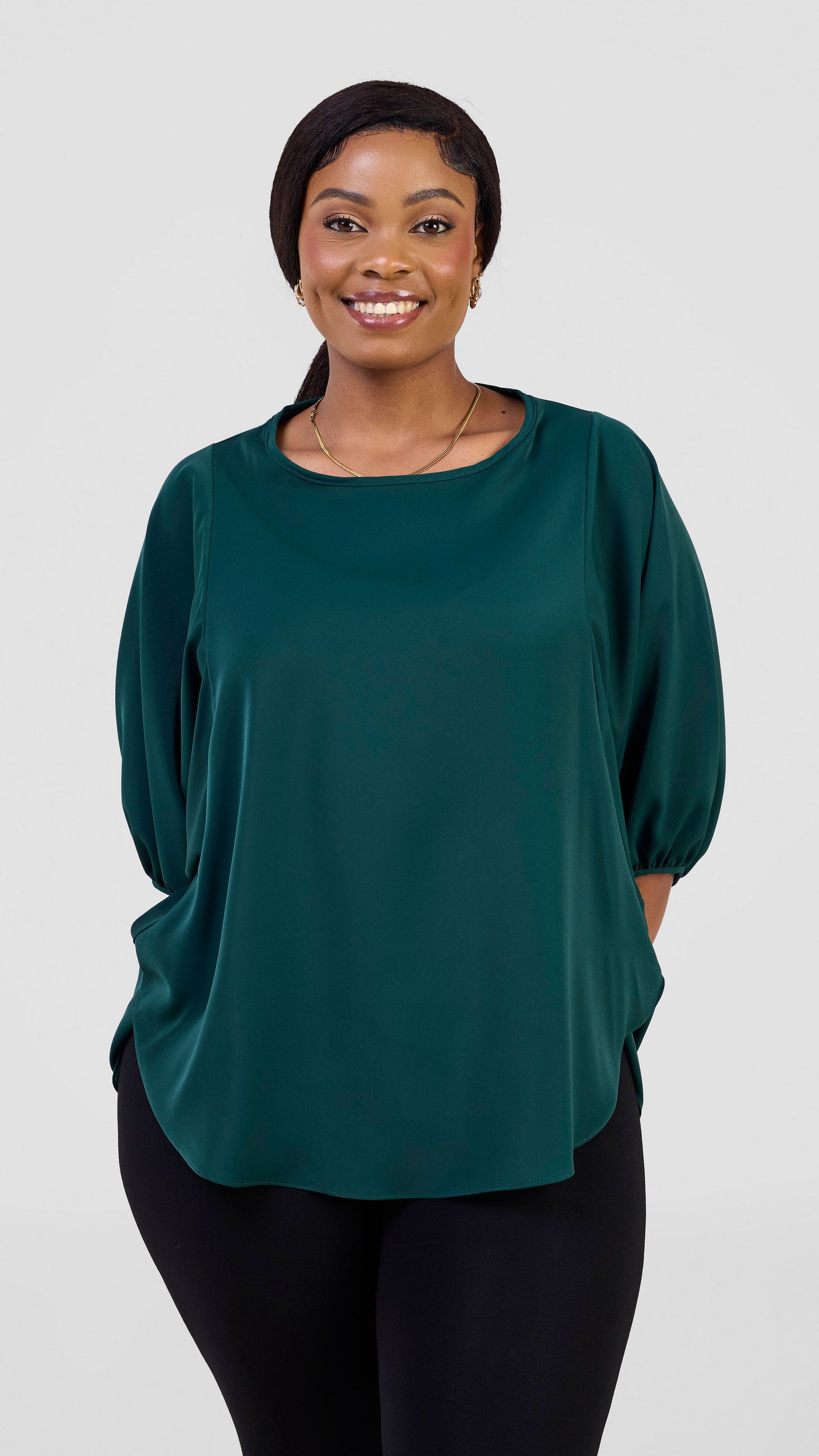 Vivo Seli Wide Top - Dark Green