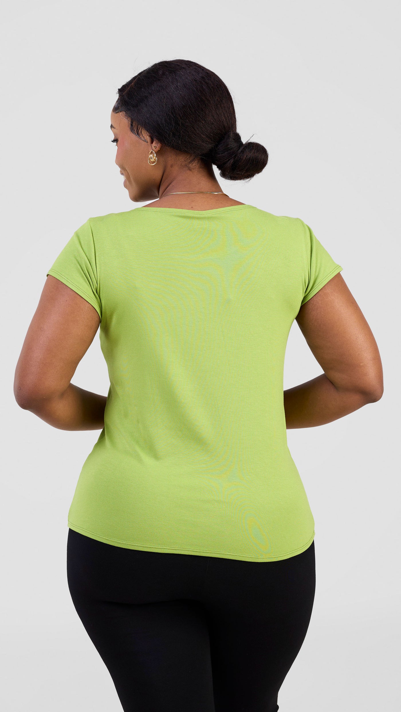 Vivo Everyday Cap Sleeve Top - Lime