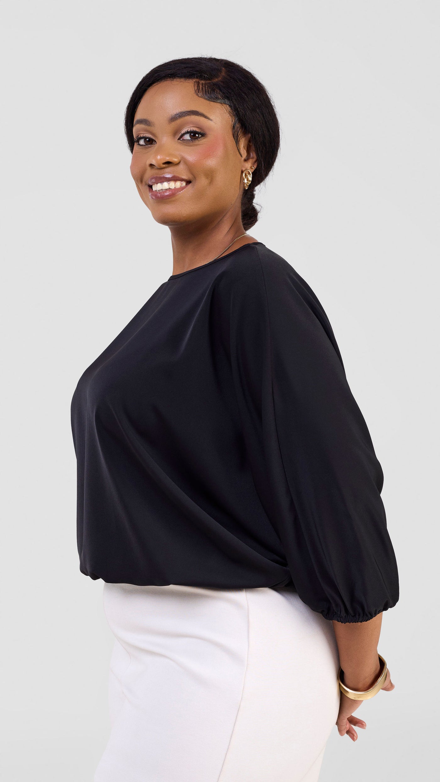 Vivo Kemi Dolman Top - Black