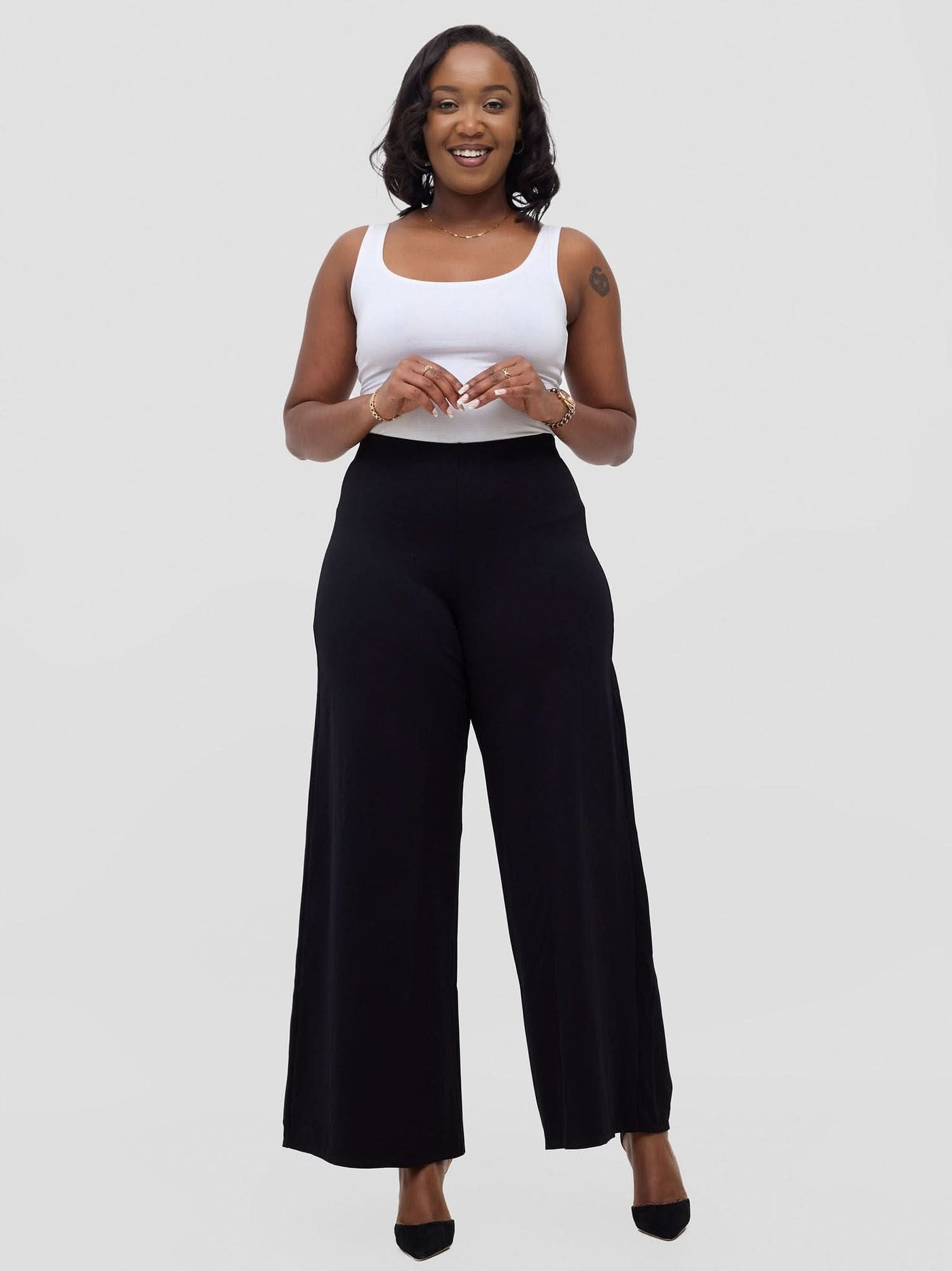 Vivo Upe Wide Leg Pants - Black