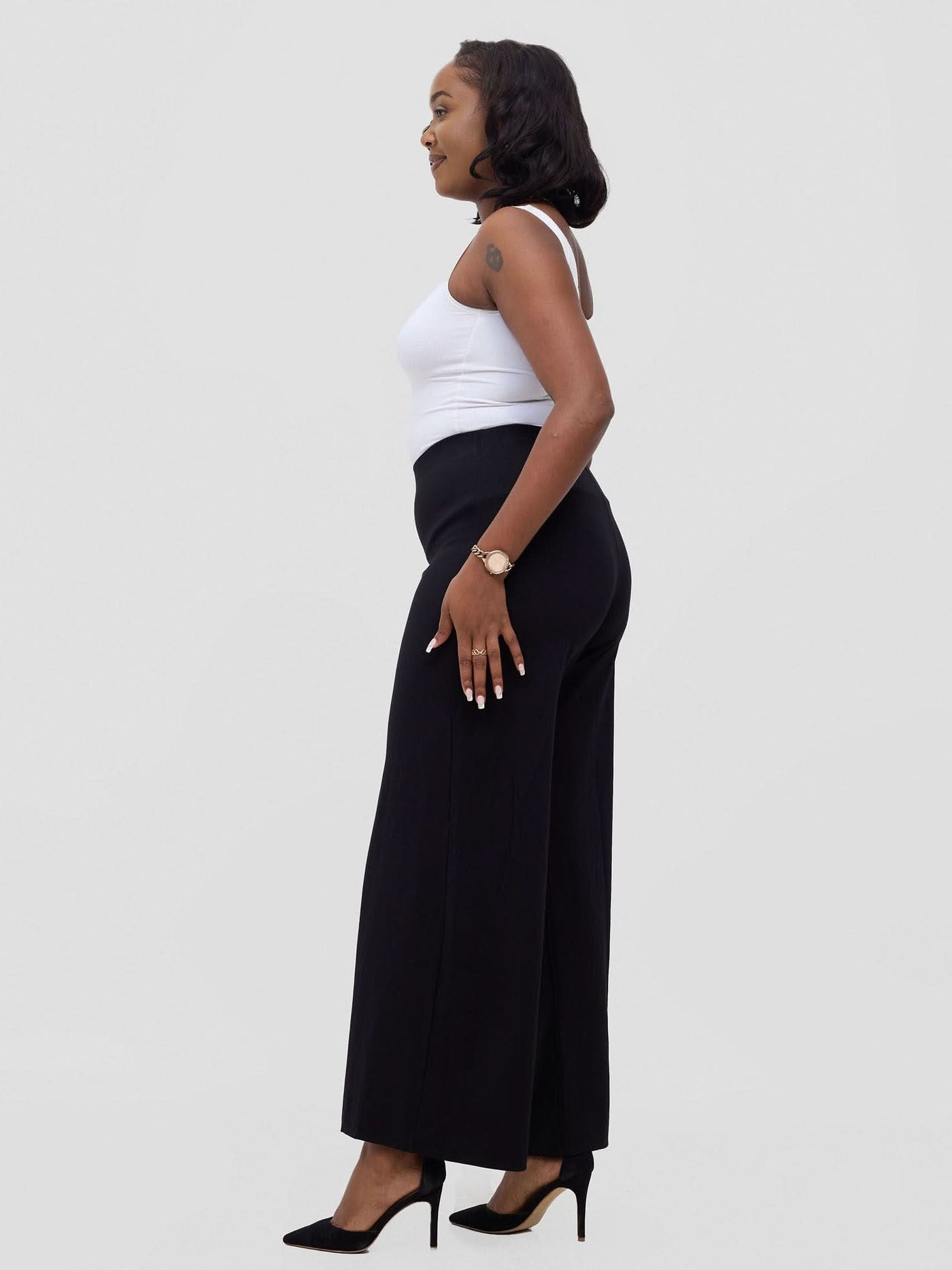 Vivo Upe Wide Leg Pants - Black