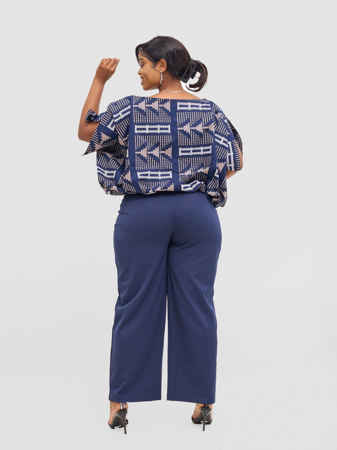 Liliadly Bossy Official Slack Pant - Blue - Shopzetu